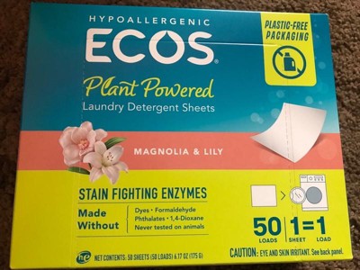 ECOS Plant-Powered Dishwasher Detergent Sheets Review