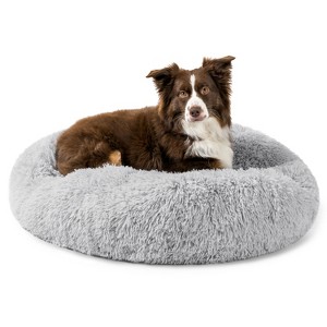 PetAmi Calming Dog Bed for Puppy Cat Kitten, Round Washable Pet Bed, Anti Anxiety Cuddler, Fluffy Plush Circular Donut Bed - 1 of 4