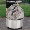 Smokeless Fire Pit, Outdoor Wood Burning Portable Firepit with Removable Ash Pan, Bonfire Pit with Poker, Stand for Outside, Backyard, Patio - 4 of 4