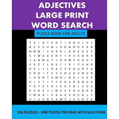 Adjectives - Large Print by  Lpb Publishing (Paperback)