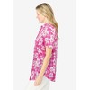 Woman Within Plus Size Short-Sleeve Cotton Campshirt - 4 of 4