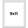 PosterPalooza | Photo Size Textured White Picture Frame - UV Acrylic, Foam Board Backing, Hanging Hardware - 2 of 4
