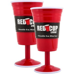 Red Cup Living 8oz Reusable Stemmed Wine Glass – Durable Heavy-Duty Plastic Drinkware for Parties, Celebrations, and Everyday Use - 1 of 4