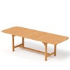 Captiva Designs 1pc Acacia Wood Patio Expandable Table with 1.96" Umbrella Hole - 2 of 4