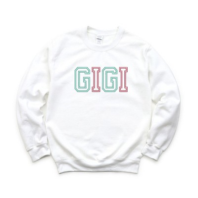 Simply Sage Market Women's Graphic Sweatshirt Embroidered Gigi Outline