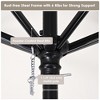Yescom 7.5ft Outdoor Patio Umbrella with Base Included Heavy Duty Weighted Stand Holder with Scale Tilt Sunshade Garden Parasol for Yard Deck Market - 4 of 4