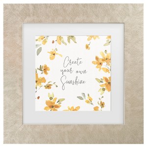 Trademark Fine Art - Lisa Audit Happy Yellow 18 Matted Framed Art - 1 of 4