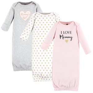 Hudson Baby Infant Girl Cotton Gowns, Girl Mommy - 1 of 4