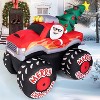 Joyfy  7ft LED Inflatable Santa Truck - Blow-Up Decor with Christmas Tree for Yard & Holiday Parties - 3 of 4