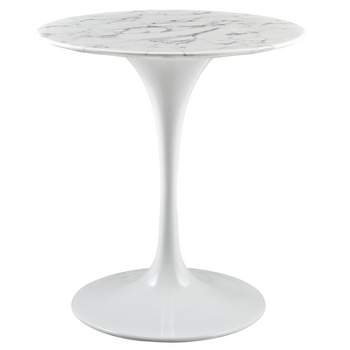 Lippa Round Artificial Marble Dining Table - Modway
