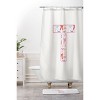 Deny Designs April Lane Art Fancy Bow Monogram Shower Curtain - 3 of 3