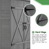 NicBex Outdoor Storage Shed with Lockable Door, Wooden Tool Storage Shed with Detachable Shelves and Pitch Roof - 3 of 4
