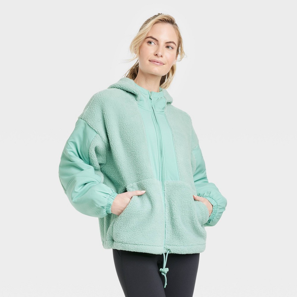 Women's Full-Zip Jacket - All in Motion Jade L, Green