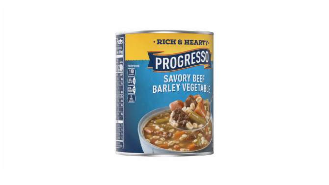 Progresso Rich &#38; Hearty Savory Beef Barley Vegetable Soup - 18.6oz, 2 of 10, play video