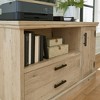 Small Mason Peak Credenza Storage Cabinet Prime Oak - Sauder: Adjustable, Scratch-Resistant Surface - image 2 of 4