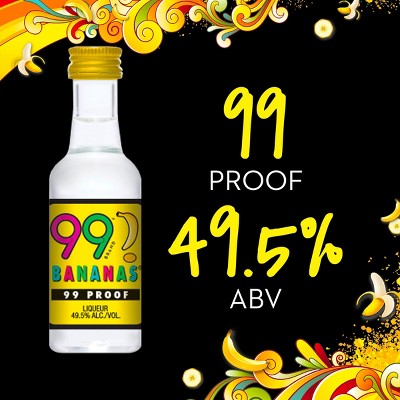 99 Bananas Liqueur - 50ml Plastic Bottle