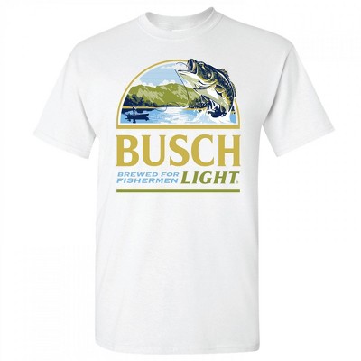 Mens Busch Light Brewed For Fisher White Colorway T-Shirt