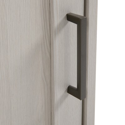 White Wood Hall Tree with Storage Bench and Coat Hooks