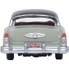 1955 Buick Century Windsor Gray and Dover White with Carlsbad Black Top 1/87 (HO) Scale Diecast Model Car by Oxford Diecast - 4 of 4