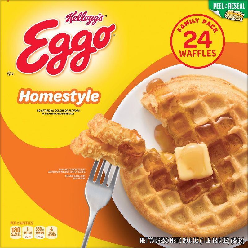 Eggo Homestyle Frozen Waffles, 3 of 11