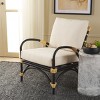 Meara Accent Chair W/ Cushion - ACH6523A - White/Black - Safavieh - 2 of 4