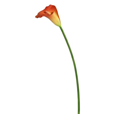 Artificial Calla Lily Large Stem (28") Pink/Yellow - Vickerman