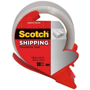 Scotch® Heavy-Duty Shipping Packing Tape With Dispenser, 1-7/8 x 54.6 Yd.,  Clear, Pack Of 2 Rolls - Zerbee