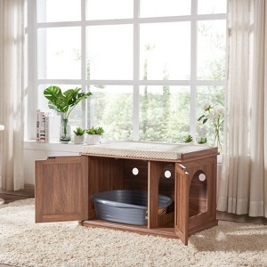 unipaws Designer Cat Litter Box Enclosure - 1 of 4