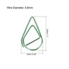 Unique Bargains Drop-Shaped Decorative Bookmark Metal Small Size Paper Clip 100 Pcs - 2 of 4