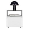 TIRAMISUBEST Nightstand with 1 Drawer, Caster Wheels, Buffet Cabinet for Mobile Bedroom Storage - 4 of 4