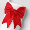 21" White Stocking with 3D Bow Decor - Wondershop™ - 3 of 3