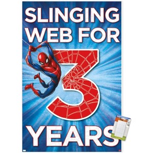 Trends International Marvel Spider-Man - Happy 3rd Birthday Unframed Wall Poster Prints - 1 of 4