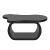 NicBex 39.4" Petal-Shaped Coffee End Table,Cream Style Center Table with 3 Thick Legs,Minimalist Irregular Table with Sleek Round Edges - 3 of 4