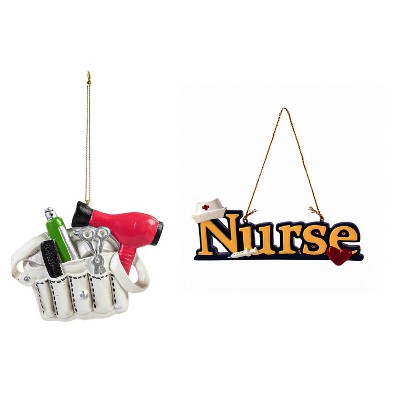 Evergreen Polyresin Nurse Ornament