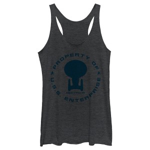 Women's Star Trek: The Next Generation Property Of The USS Enterprise Racerback Tank Top - 1 of 4