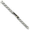 Black Bow Jewelry Titanium, 14K Gold Accent, Onyx & .05ctw Diamond Link Bracelet, 8 Inch - 2 of 4