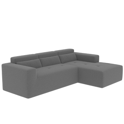 Christopher Knight Home Primo 109'' Modern Teddy 3 Seat L-Shaped Sectional Sofa