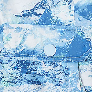 blue arctic mountain