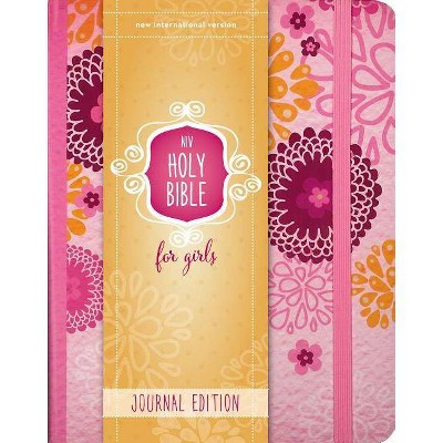 Niv, Holy Bible for Girls, Journal Edition, Hardcover, Pink, Elastic Closure - by  Zondervan