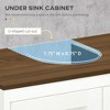 Yukimo 23.5" Antique White Under Sink Cabinet, Pedestal Bathroom Storage with Adjustable Shelf and Double Doors - 4 of 4