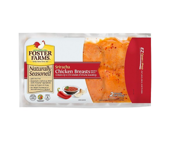 Foster Farms Naturally Seasoned Sriracha Marinated Chicken Breast - 0.83-1.6lbs - price per lb