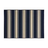 LunaLulinlk Navy Polypropylene Simple Yet Stylish Rug 5'3" X 7' - 4 of 4