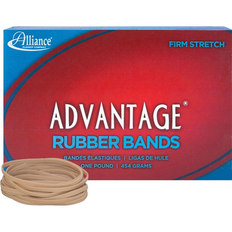 Alliance Rubber Bands Size 33 1 lb. 3-1/2"x1/8" 600BX Natural 26335, 1 of 2
