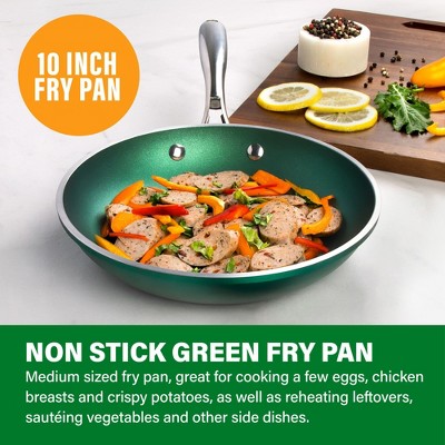 Emerald Green 10-Inch Aluminum Nonstick Fry Pan