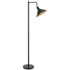 Cal Lighting 60 Watt Campana Metal Downbridge Floor Lamp in Black - 2 of 4