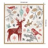 Amanti Art Woodcut Christmas III by Daphne Brissonnet Canvas Wall Art Print Framed 22 x 22-in. - 4 of 4