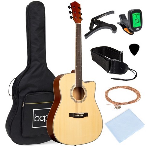 Best Choice Products 41in Full Size Beginner Acoustic Guitar Set