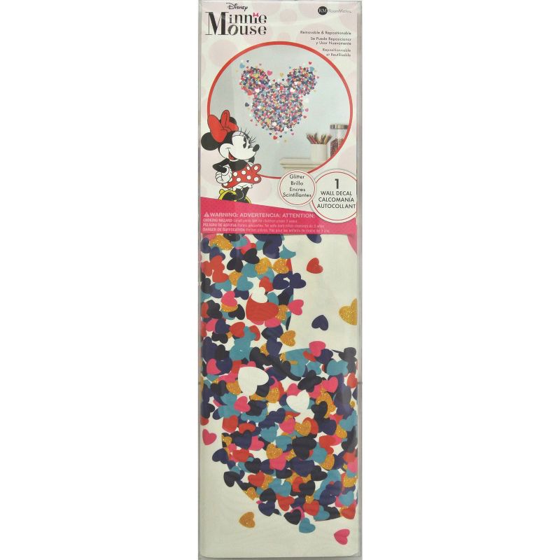 RoomMates Disney Minnie Mouse Heart Confetti Peel and Stick Kids&#39; Wall Decals, 4 of 8