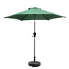 Ainfox 7.5ft Patio Umbrella Outdoor Umbrella Market Umbrella Beach Umbrella With Umbrella Base - 2 of 4