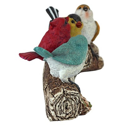 Multicolored Resin Bird Welcome Statue for Garden